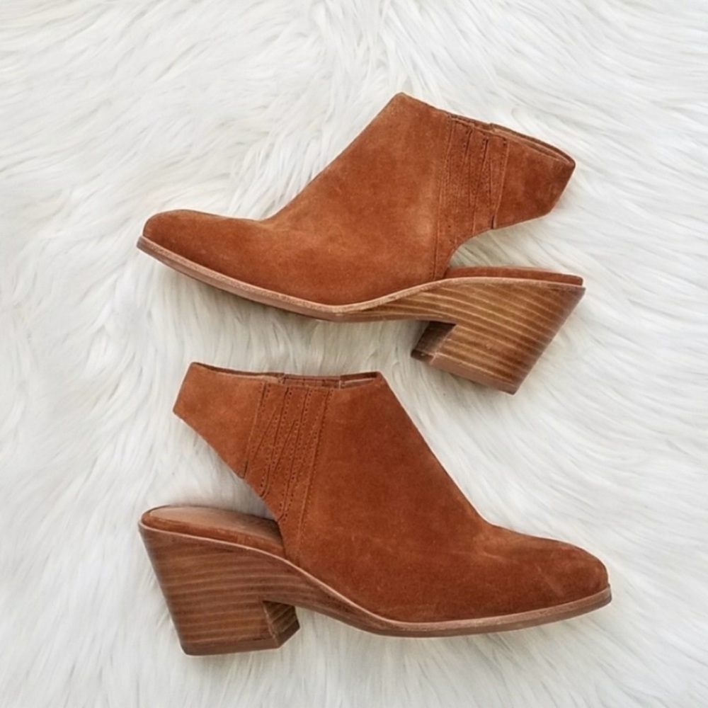 Gentle Souls Kenneth Cole Brown Blaise Slingback Booties GUC